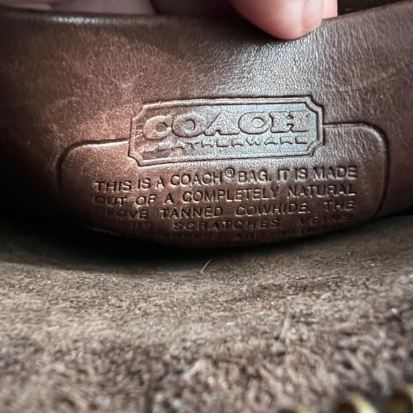 Vintage Coach Womens Shoulder Leather Bag Quiet Luxury Old Money Unlined - Picture 4 of 10